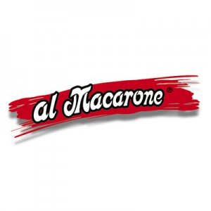 Logo Al Macarone pizza restaurante Guatemala